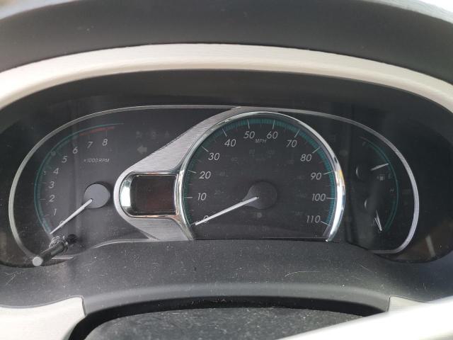 5TDYK3DC8CS279265 - 2012 TOYOTA SIENNA XLE GRAY photo 9