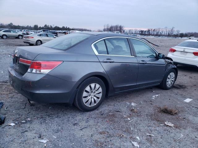 1HGCP2F34CA135312 - 2012 HONDA ACCORD LX GRAY photo 3