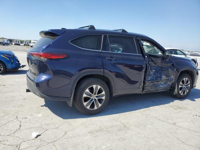 5TDGZRBH4MS088145 - 2021 TOYOTA HIGHLANDER XLE Կապույտ լուսանկար 3