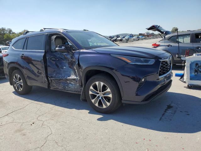 5TDGZRBH4MS088145 - 2021 TOYOTA HIGHLANDER XLE Կապույտ լուսանկար 4