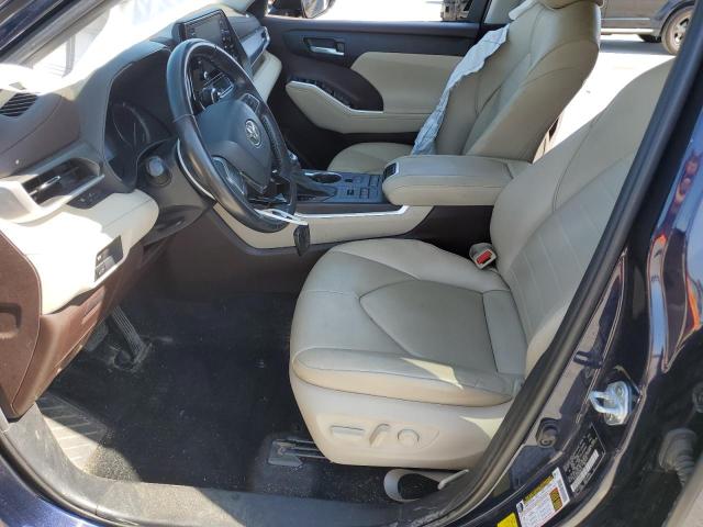 5TDGZRBH4MS088145 - 2021 TOYOTA HIGHLANDER XLE Կապույտ լուսանկար 7