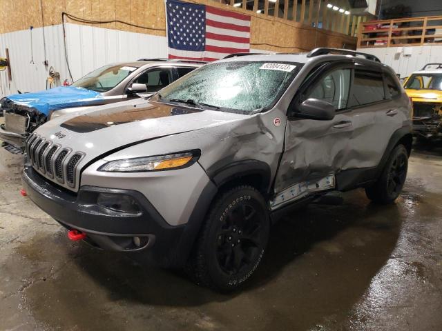 1C4PJMBS2HW601520 - 2017 JEEP CHEROKEE TRAILHAWK SILVER photo 2