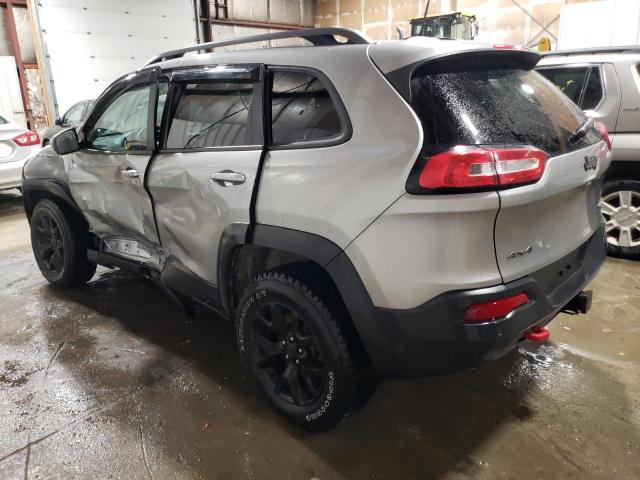 1C4PJMBS2HW601520 - 2017 JEEP CHEROKEE TRAILHAWK SILVER photo 3