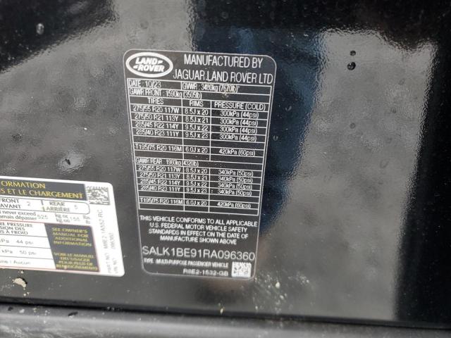 SALK1BE91RA096360 - 2024 LAND ROVER RANGE ROVE AUTOBIOGRAPHY BLACK photo 13
