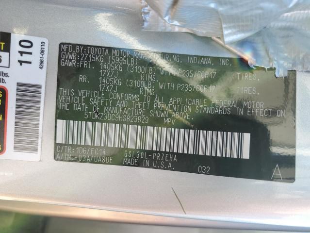 5TDKZ3DC9HS823829 - 2017 TOYOTA SIENNA LE SILVER photo 14