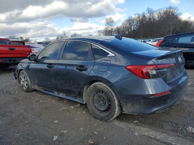 2HGFE2F27NH511631 - 2022 HONDA CIVIC LX GRAY photo 2