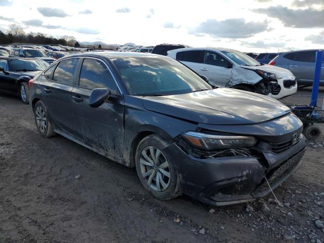 2HGFE2F27NH511631 - 2022 HONDA CIVIC LX GRAY photo 4