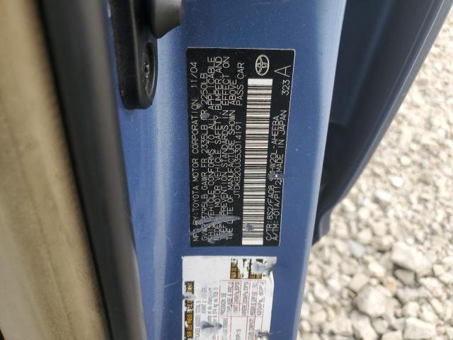 JTDKB20U353014191 - 2005 TOYOTA PRIUS 蓝色 照片 12