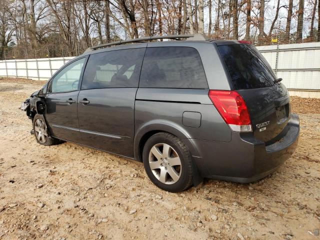 5N1BV28U36N104678 - 2006 NISSAN QUEST S GRAY photo 2