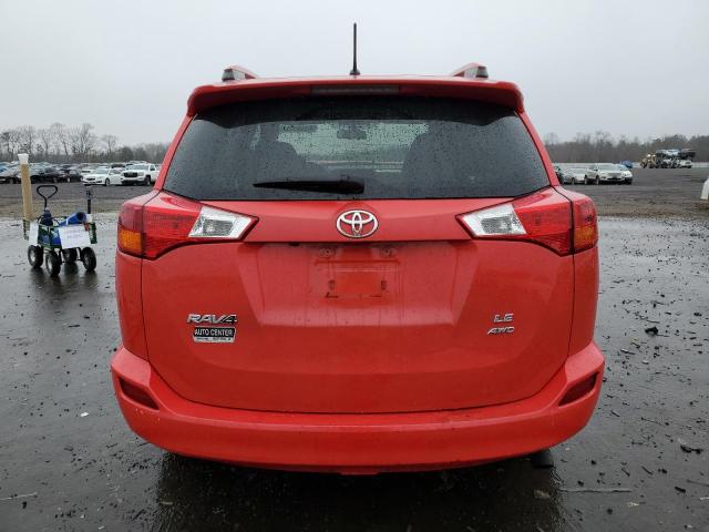 JTMBFREV5EJ001176 - 2014 TOYOTA RAV4 LE RED photo 6