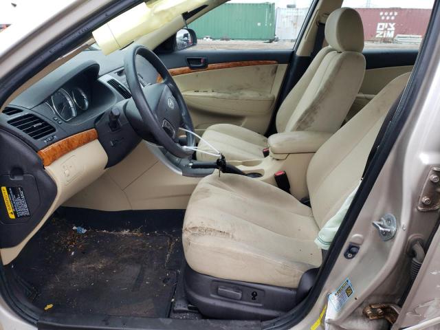 5NPET46C59H499237 - 2009 HYUNDAI SONATA GLS BEIGE photo 7