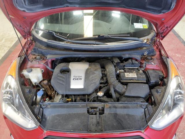 KMHTC6AE5DU142985 - 2013 HYUNDAI VELOSTER TURBO RED photo 11