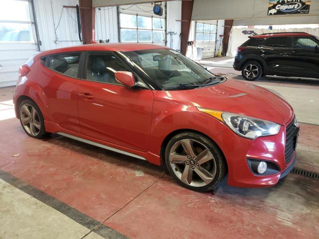 KMHTC6AE5DU142985 - 2013 HYUNDAI VELOSTER TURBO RED photo 4