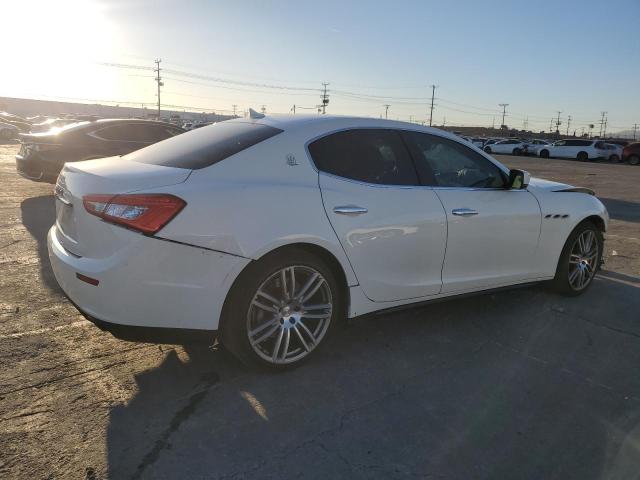 ZAM57XSA0F1129807 - 2015 MASERATI GHIBLI WHITE photo 3