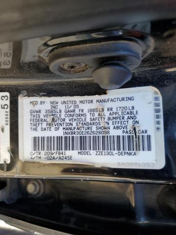 1NXBR30E26Z628098 - 2006 TOYOTA COROLLA CE 黑色 照片 13