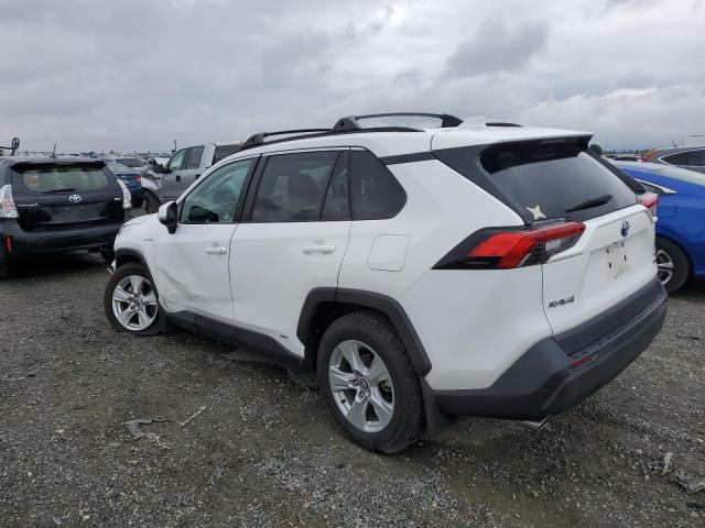 4T3R6RFV4MU023084 - 2021 TOYOTA RAV4 XLE WHITE photo 2