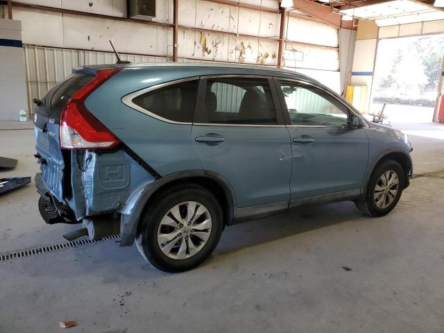 2HKRM4H72EH649832 - 2014 HONDA CR-V EXL BLUE photo 3