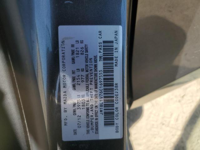 JM1BL1V76C1697555 - 2012 MAZDA 3 I Գրաֆիտ լուսանկար 12