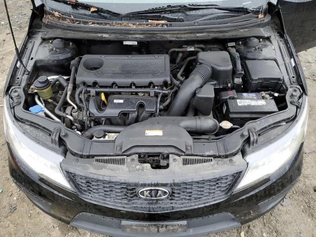 KNAFU6A24C5625782 - 2012 KIA FORTE EX BLACK photo 11