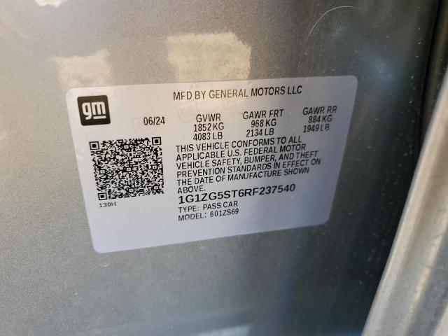 1G1ZG5ST6RF237540 - 2024 CHEVROLET MALIBU RS 银色 照片 12