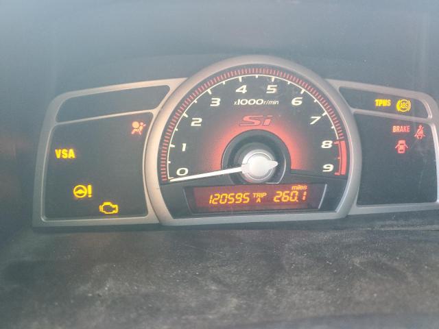 2HGFA55529H703375 - 2009 HONDA CIVIC SI BLACK photo 9