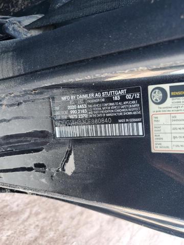 WDDGJ4HB3CF880840 - 2012 MERCEDES-BENZ C 250 GRAY photo 12