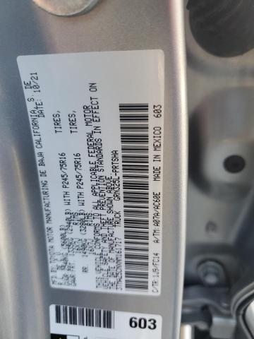 3TMAZ5CNXNM161717 - 2022 TOYOTA TACOMA DOUBLE CAB SILVER photo 13