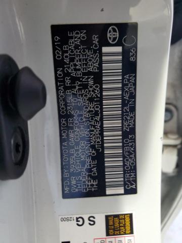 JTDEPRAE4LJ011260 - 2020 TOYOTA COROLLA LE WHITE photo 12