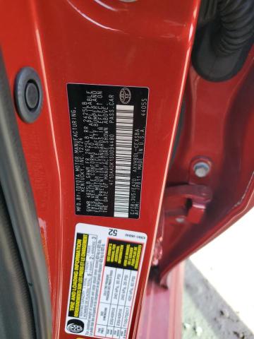 4T1DAACK1SU094480 - 2025 TOYOTA CAMRY XSE أحمر صورة 12