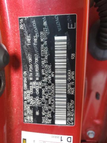 JTEBU5JR7G5380809 - 2016 TOYOTA 4RUNNER SR5/SR5 PREMIUM 红色 照片 12