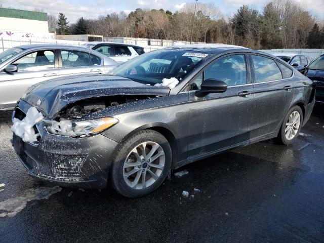 3FA6P0HD5LR191583 - 2020 FORD FUSION SE GRAY photo 1