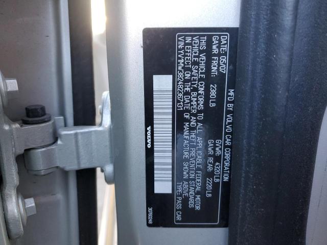 YV1MW382482367131 - 2008 VOLVO V50 2.4I SILVER photo 12