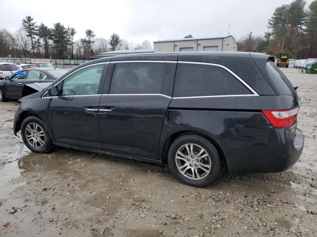 5FNRL5H67BB013756 - 2011 HONDA ODYSSEY EXL BLACK photo 2