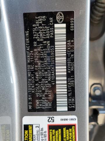 4T1DAACK7SU559053 - 2025 TOYOTA CAMRY XSE 灰色 照片 12