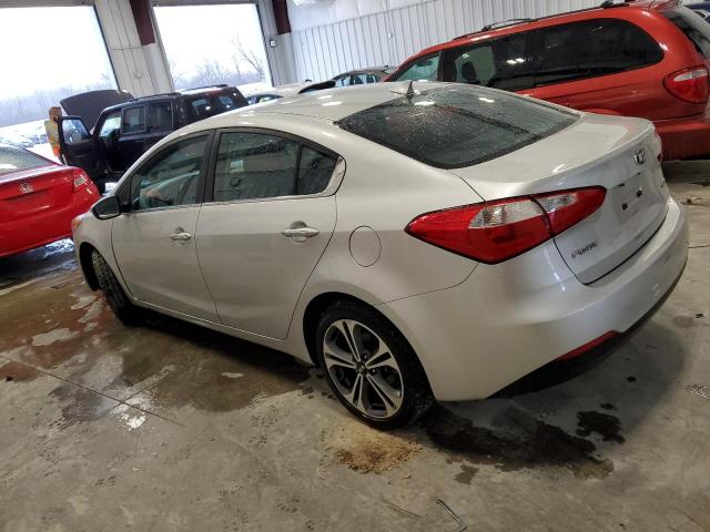 KNAFX4A87E5179467 - 2014 KIA FORTE EX SILVER photo 2