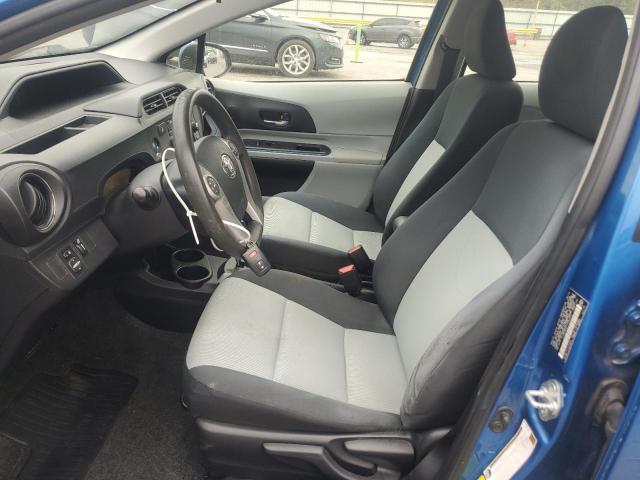 JTDKDTB31D1052016 - 2013 TOYOTA PRIUS C Mavi fotoğraf 7