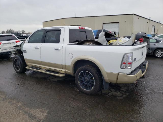 1C6RD7PT7CS104926 - 2012 DODGE RAM 1500 LONGHORN WHITE photo 2