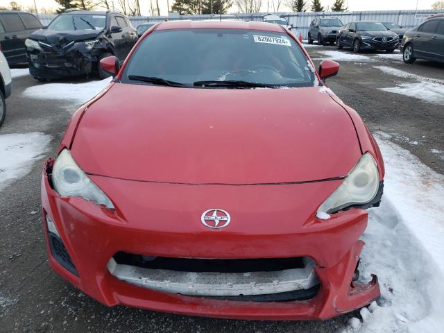 JF1ZNAA13D2721371 - 2013 TOYOTA SCION FR-S RED photo 5