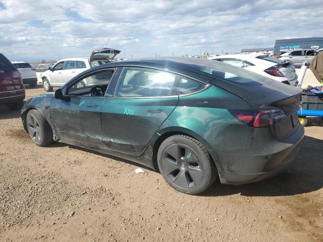 5YJ3E1EB7NF133457 - 2022 TESLA MODEL 3 Жасыл фото 2