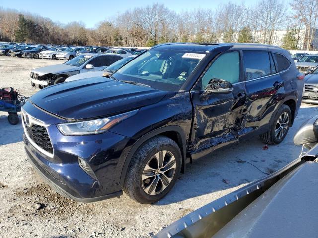 5TDHZRBH7LS507382 - 2020 TOYOTA HIGHLANDER XLE BLUE photo 1