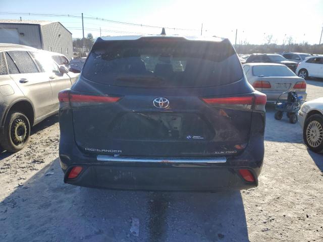 5TDHZRBH7LS507382 - 2020 TOYOTA HIGHLANDER XLE BLUE photo 6