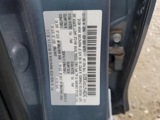 3MZBM1W71FM138916 - 2015 MAZDA 3 GRAND TOURING BLUE photo 13