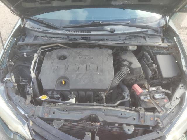 2T1BURHE6EC182141 - 2014 TOYOTA COROLLA L GREEN photo 11