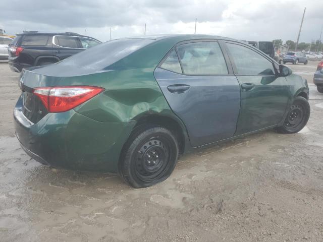 2T1BURHE6EC182141 - 2014 TOYOTA COROLLA L GREEN photo 3