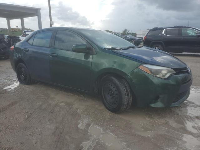 2T1BURHE6EC182141 - 2014 TOYOTA COROLLA L GREEN photo 4
