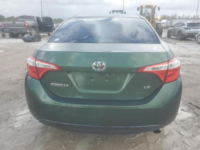 2T1BURHE6EC182141 - 2014 TOYOTA COROLLA L GREEN photo 6
