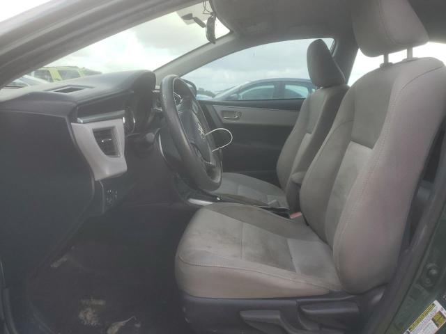 2T1BURHE6EC182141 - 2014 TOYOTA COROLLA L GREEN photo 7