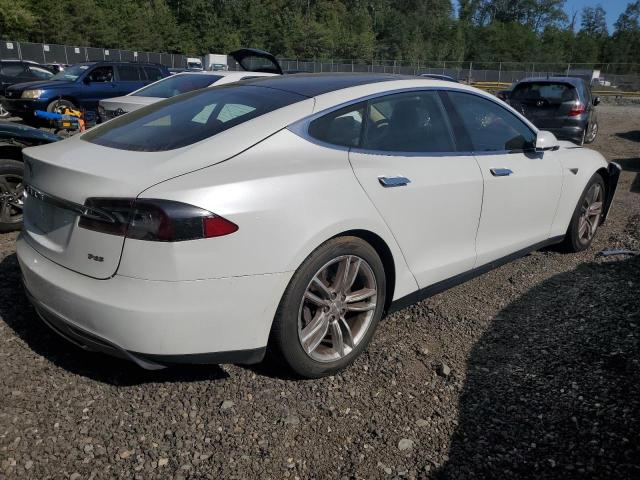 5YJSA1DPXDFP17466 - 2013 TESLA MODEL S Biały zdjęcie 3