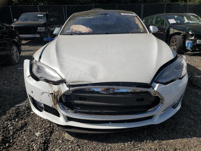 5YJSA1DPXDFP17466 - 2013 TESLA MODEL S Biały zdjęcie 5