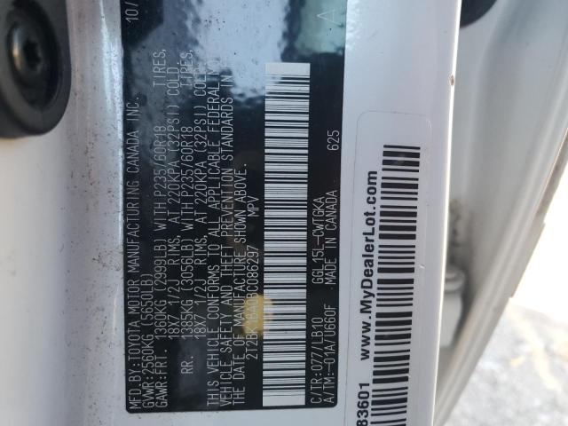 2T2BK1BA0BC086297 - 2011 LEXUS RX 350 WHITE photo 14